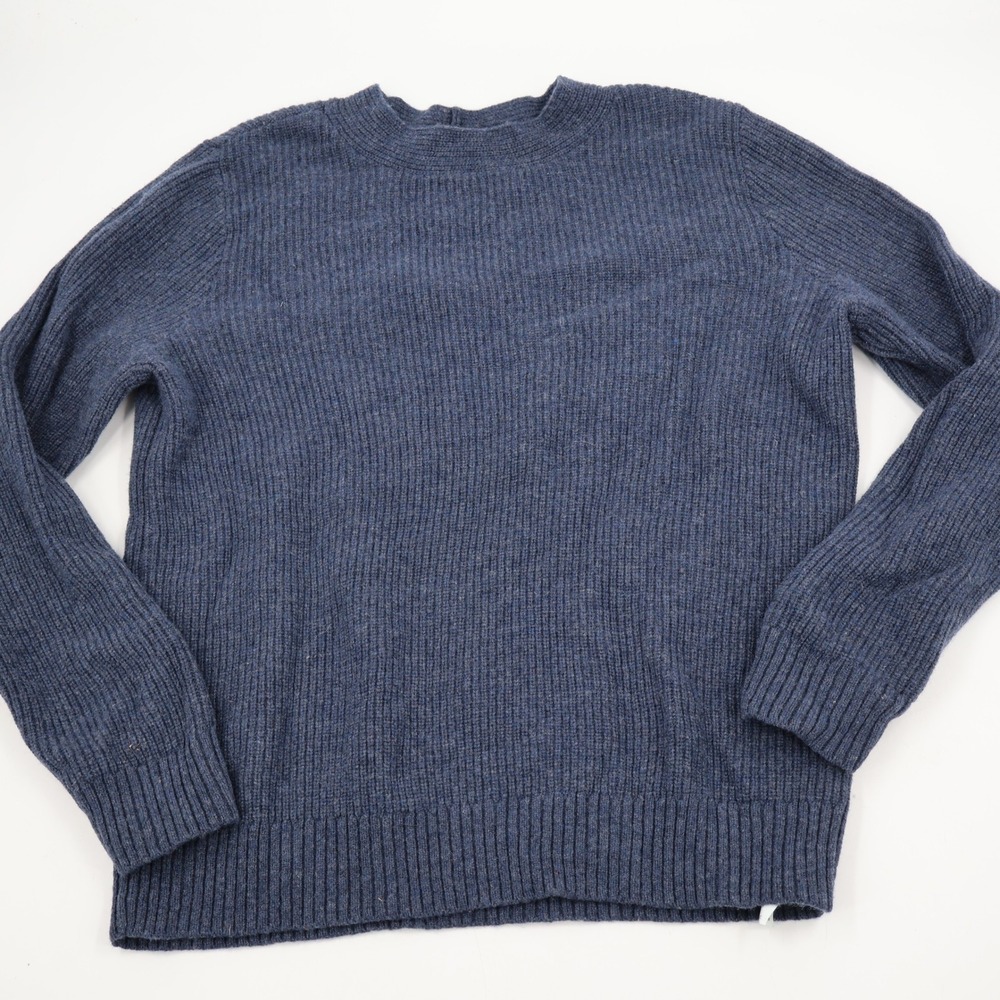 Pendleton Ribbed Knit Sweater Mens XL Blue Lambs Wool Blend TC791-73261